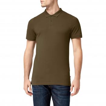 Jack & Jones Basic Slim Fit Short Sleeve Polo Shirt in Olive Green