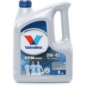 Aceite de motor Valvoline SynPower 0W-40 para VW, AUDI y MERCEDES-BENZ - 4 Litros