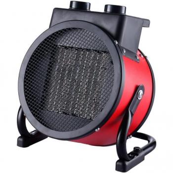 Camry CR7743 Calefactor Cerámico Portátil Termoventilador con 2 Niveles de Potencia Termostato Automático Diseño Moderno Protección contra Sobrecalentamiento 2400W Negro/R