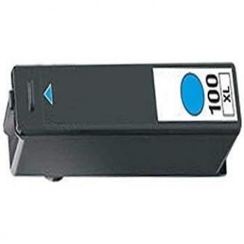 Cartucho de tinta compatible Lexmark 100 Ciano 12ML para modelos 205, 305, 405, 505, 605 y más