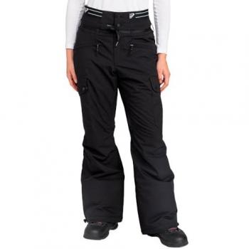 Roxy Pantalones de esquí de mujer Passive Lines, color negro, talla XS
