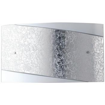 Aplique de 4 bombillas Cristal Plata modelo Paris, dimensiones 45x25cm, diseño moderno y elegante