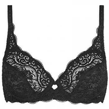 Sujetador Triumph Amourette 300 W X 115 B Negro, Sujetador de mujer con aros, color negro (Black 1), talla 115B