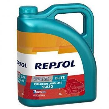 REPSOL Elite Evolution Long Life 5W-30 Aceite De Motor Para Coche, 5L