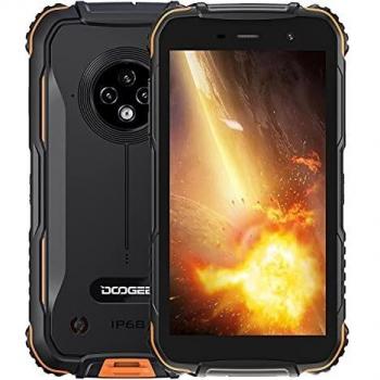 DOOGEE S35 [2021] Movil Resistente Agua y Golpes, 4350mAh Batería, 4G Moviles Baratos Android, 13MP Triple Cámara, 5.0 Corning Gorilla Glass Pantalla, 2GB + 16GB Smartphone Antigolpes, GPS, Naranja