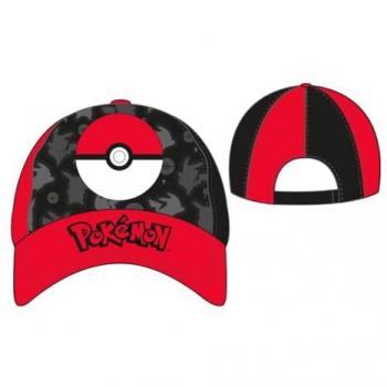 Gorra Pokemon Pokeball Adulto Talla 56-58 con Visera Ajustable