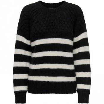 Only Billie Striped Black Women's Sweater