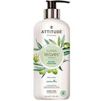 ATTITUDE Super Leaves Jabón de Manos Hojas de Olivo Dosificador 473ml