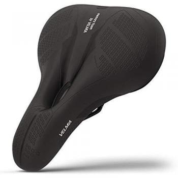 Velmia Sillín [Trekking] - cómodo sillín para Señoras y Caballeros con Concepto de 3 Zonas - Asiento de Bicicleta Impermeable con diseño ergonómico