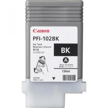 Canon PFI-102BK Cartucho de Tinta Negro, Compatible con iPF500/iPF510/LP17/iPF600/iPF610/iPF605/LP24/iPF650/iPF655/iPF700/iPF710/IP