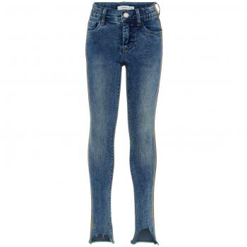 NAME IT Vaqueros Denim Jeans NIÑA Polly - 128, Medium Blue Denim