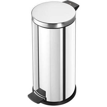 Papelera de Pedal Hailo Solid L 18L Acero Inoxidable con Cubo Interior Galvanizado