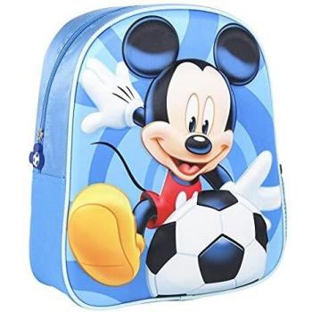 Mochila Infantil 3D Mickey Fútbol Disney 26x31x10cm