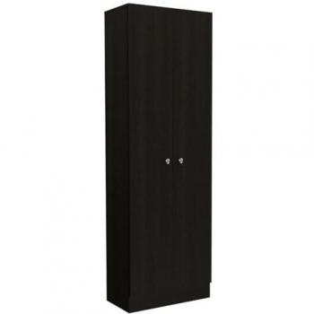 Armario Multifuncional Z 60 en melamina con dos puertas y cinco estantes, Blanco, 180.6 x 60 x 30 cm - Almacenamiento y Cocina