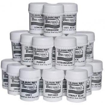 Brusho by Colourcraft Brusho Crystal Set 24 Color Juego de Cristales, Multicolor, 15 Grams