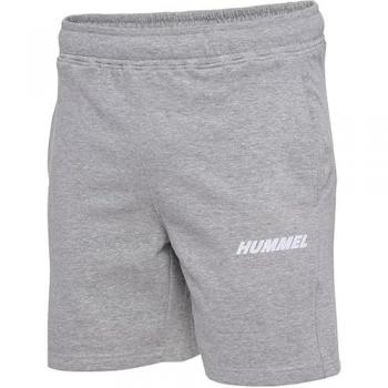 Hummel Elemental Unisex Cotton Shorts - Grey Melange Size S