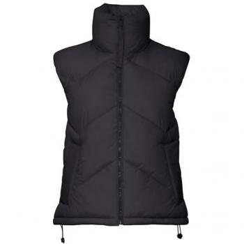 b.young Omina 7 Women's Quilted Vest with Stand-Up Collar and Elastic Zip Pockets, Regular Fit, Black