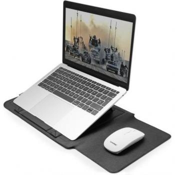 Funda Protectora Multifunción para Portátil Unotec en Color Negro