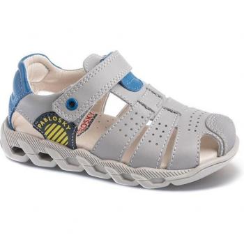 Sandalias cerradas de niño Pablosky de piel gris 509950