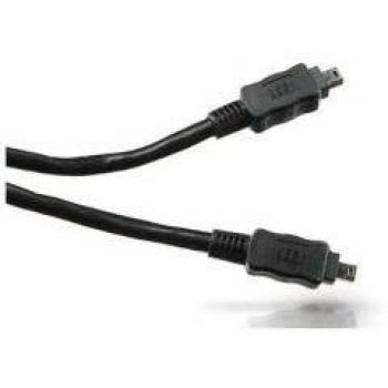 Cable FireWire Conceptronic 4-pines, 1.8m, Color Negro