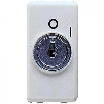 Interruptor Bipolar con Llave 250V AC - 10AX Sistema Blanco GW20005