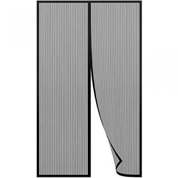 Lictin Mosquitera magnética para puertas de 140 x 240 cm Malla, cortina mosquitera para puertas de entrada/puertas/patios