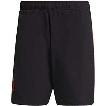 adidas Madrid EU Training Shorts Pantalones Cortos, Black/Real Coral s18, Medium para Hombre