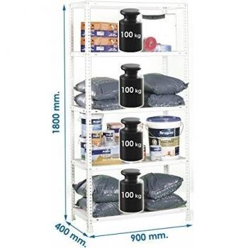 PROFER TOP - Estanteria Econom 400 Blanca Profer Top 180X90X40