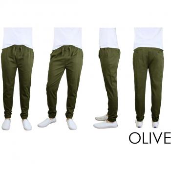 Men's Slim Fit Stretch Joggers - X-Large - Olive