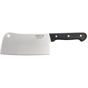 Macheta Sabatier Universal 31,5CM Acero Mate con Asas/Mango Baquelita Soft Touch, Mango Ergonómico en ABS, Acero Móvil Extra-Afilado, Garantía de 25 Años