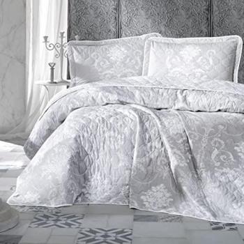 Colcha Bouti 100% Algodón Turco Salone Dhestia Home - Colcha Bouti de Verano para Cama Elegante 100% Algodón Turco Salone Marca Sibiles - Sibiles - Colcha