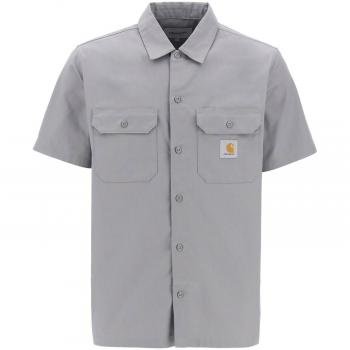 Carhartt WIP Short Sleeve Master Shirt - Marengo - I027580-0WF SS MAST - MARENGO - male - Size: M