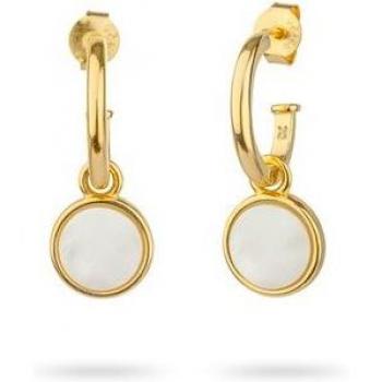 Pendientes Mother of Pearl de Plata Dorado
