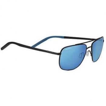 Serengeti Tellaro 8819 Matte Black Blue Polarized Sunglasses 555nm