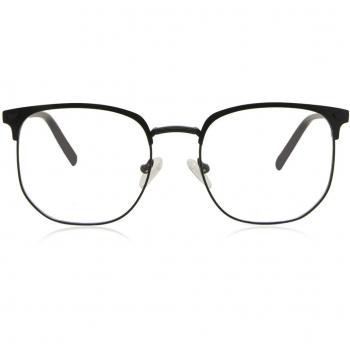 Browline Armazón Completo Metálico Negro para Hombre - Gafas Recetadas Anti-Azules - SmartBuy Collection