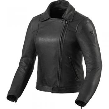 Chaqueta de Moto para Mujer REV'IT! Liv Negra, cuero, talla 44