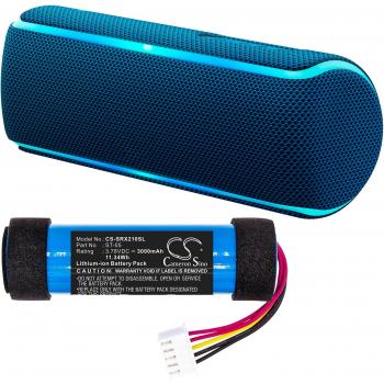 Sony SRS-XB21 Speaker Battery 3000mAh Li-ion Blue Replacement for ST-05 ST-05S