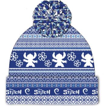 Gorro Stitch Fair Isle Pom Beanie Azul marino