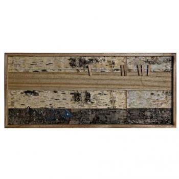 Portafotos DKD Home Decor Marrón Madera MDF Natural 55 x 2,5 x 24 cm (12 Unidades)