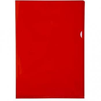 Exacompta 660575E - Bolsa de 10 dossiers en PVC, A4, color rojo