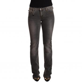 Costume National Gray Washed Low Waist Straight Denim Jeans - W28, Female, Gray