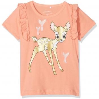 NAME IT Nmfbambi Anna SS Top Wdi, Camiseta para Bebés, Rosa