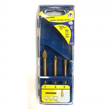 Supreme 4 x punto cristal y azulejos broca Set – 