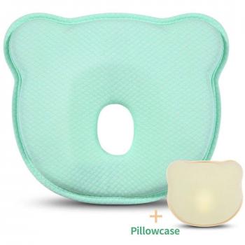 Almohada Bebe para Plagiocefalia - Evita la Cabeza Plana, para prevenir/curar la Cabeza Plana Espuma de memoria
