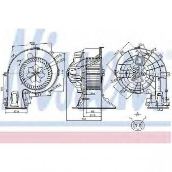 Ventilador interior NISSENS 87049 - Interior blower, compatible con múltiples modelos de vehículos, alto rendimiento, fácil instalación, diseño compacto y eficiente en el consumo de energía