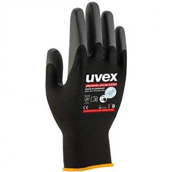 Guantes de trabajo Uvex Phynomic airLite A ESD, Talla 10, Certificación EN 388:2016, Diseñados para mecánica y ensamblaje