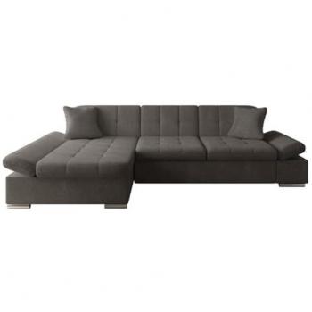 Sofá rinconero Comfivo 219, Velo 625, 278x151x76cm, con reposabrazos regulables y opción de color