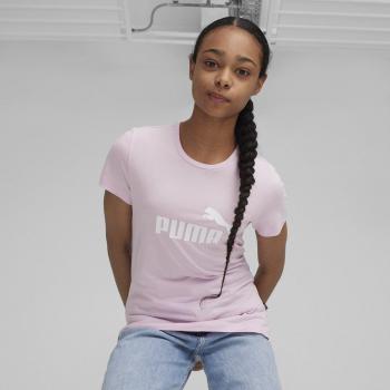 Camiseta Puma Essentials Logo para niña color lila