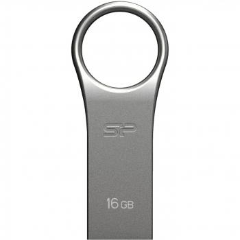 Pendrive Silicon Power 16GB Firma F80 USB 2.0 - Gris Plateado