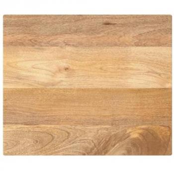 Tablero de mesa rectangular de madera maciza de mango 60x50x3,8 cm